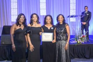 2025 SHB Scholarship Recipient Ashley Simon and Ball Chairs