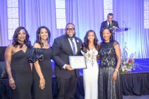 2025 SHB Scholarship Recipient Ashley Simon and Ball Chairs