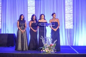 President Andrea Sneed Jackson and Ball Chairs, Yoshida Kirkwood, Sandy Ulmer and Cynthia Phillips